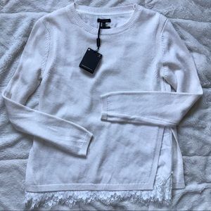 Massimo Dutti Lace Layered Sweater